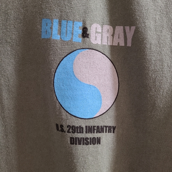 29th Infantry Division “Blue & Gray” Shirt – Wayne Vansant Military Art (Green) - Picture 4 of 4